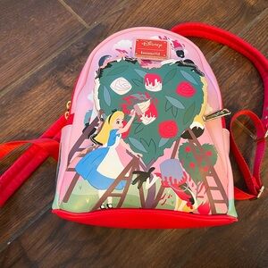 Loungefly Disney Alice in Wonderland Pink Rose Backpack